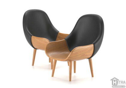 مدل سه بعدی صندلی چوبی
